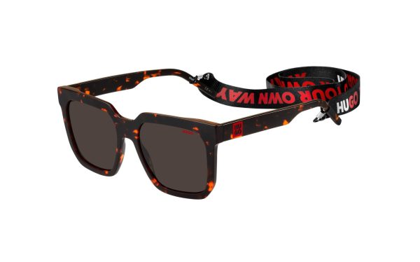 Hugo Boss Sunglasses HUG 1218/S 086/IR Lens Size 56 Square Frame Shape Lens Color Gray for Men