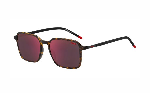 نظارة شمسية هوغو بوس HUG 1228/S 9N4/AO حجم العدسة 53 شكل الاطار مستطيل لون العدسة أحمر رجالي