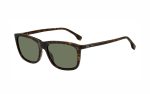 نظارة شمسية هوغو بوس HUG 1489/S 086/QT حجم العدسة 57 شكل الاطار مستطيل لون العدسة أخضر رجالي