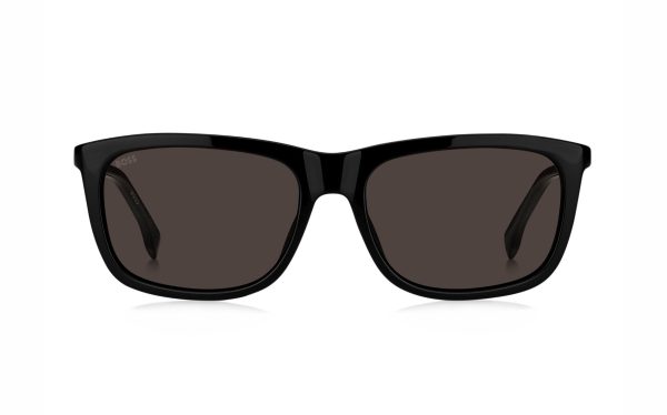 نظارة شمسية هوغو بوس HUG 1489/S 807/IR حجم العدسة 57 شكل الاطار مستطيل لون العدسة رمادي رجالي