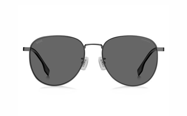نظارة شمسية هوغو بوس HUG 1536/F/S R80/M9 حجم العدسة 57 شكل الاطار دائري لون العدسة رمادي رجالي