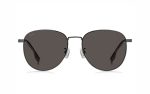 Hugo Boss Sunglasses HUG 1536/F/S V81/IR Lens Size 57 Frame Shape Round Lens Color Gray for Men