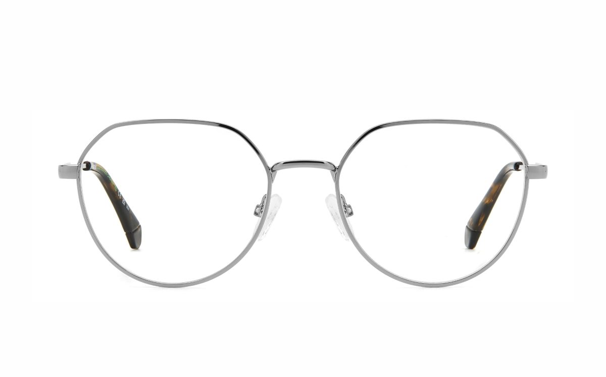 Polaroid Eyeglasses PLD D465 6LB, lens size 54, hexagonal frame shape for unisex