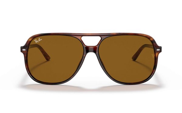 Ray-Ban BILL Sunglasses RB 2198 954/33 Lens Size 56 and 60 Frame Shape Square Lens Color Brown for Unisex