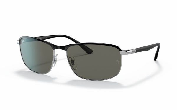 Ray-Ban Sunglasses RB 3671 9144/B1 Lens Size 60 Square Frame Shape Lens Color Gray for Men