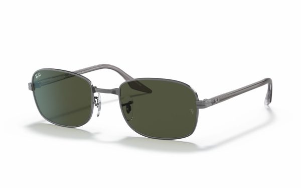 Ray-Ban Sunglasses RB 3690 004/31 Lens Size 51 and 54 Frame Shape Square Lens Color Green For Unisex