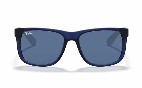 نظارة شمسية راي بان جاستن RB 4165 6511/80 حجم العدسة 51 شكل الاطار مربع لون العدسة أزرق للجنسين