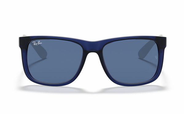 Ray-Ban Justin Sunglasses RB 4165 6511/80 Lens Size 51 Frame Shape Square Lens Color Blue Unisex