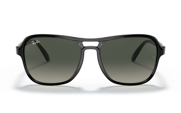 Ray-Ban State Side Sunglasses RB 4356 6545/71 Lens Size 58 Frame Shape Square Lens Color Gray for Unisex