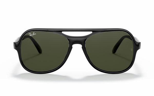 Ray-Ban Powderhorn Sunglasses RB 4357 6545/31 Lens Size 58 Frame Shape Aviator Lens Color Green Unisex