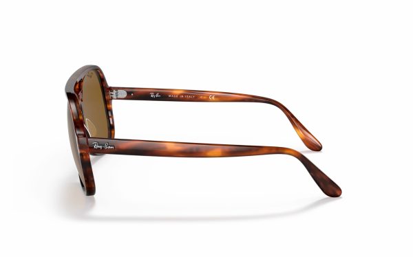 Ray-Ban Powderhorn Sunglasses RB 4357 954/33 Lens Size 58 Frame Shape Aviator Lens Color Brown Unisex