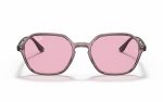 Ray-Ban Sunglasses RB 4361 6574/Q3 Lens Size 52 Frame Shape Hexagon Lens Color Pink for Women