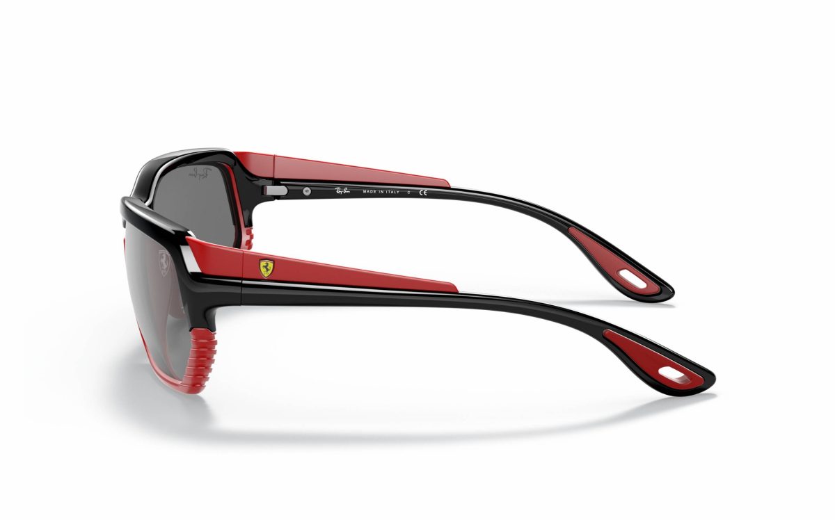 Ray-Ban Ferrari Sunglasses RB 4366-M F676/6G Lens Size 61 Frame Shape Square Lens Color Gray for Unisex