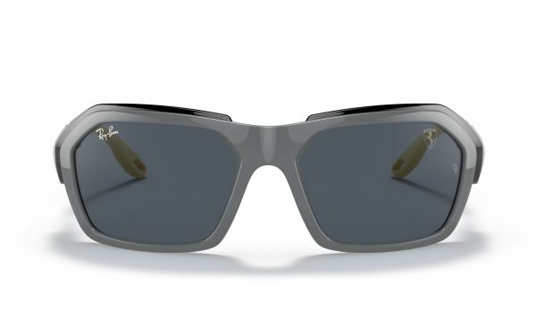 Ray-Ban Scuderia Ferrari Collection Sunglasses RB 4367-M F672/87 Lens Size 59 Frame Shape Curved Lens Color Gray for Unisex