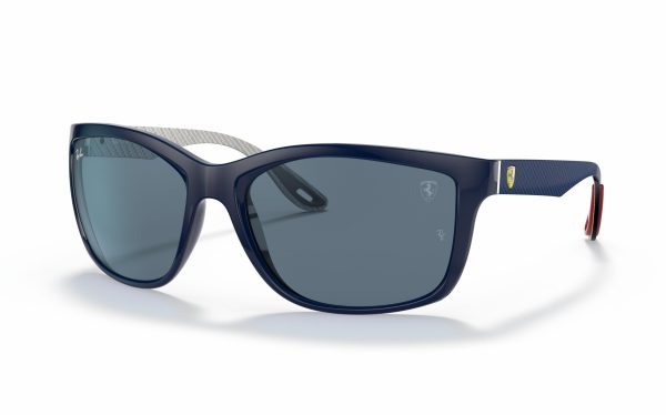 Ray-Ban Scuderia Ferrari Collection Sunglasses RB 8356-M F621/80 Lens Size 61 Frame Shape Square Lens Color Blue Unisex