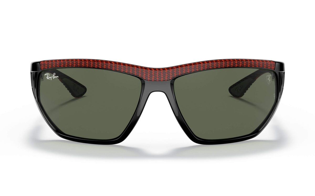 نظارة شمسية راي بان فيراري RB 8359-M F661/71 حجم العدسة 64 شكل الاطار منحني لون العدسة أخضر للجنسين