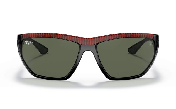 نظارة شمسية راي بان فيراري RB 8359-M F661/71 حجم العدسة 64 شكل الاطار منحني لون العدسة أخضر للجنسين