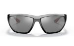 Ray-Ban Ferrari Sunglasses RB 8359-M F662/6G Lens Size 64 Frame Shape Curved Lens Color Silver Unisex