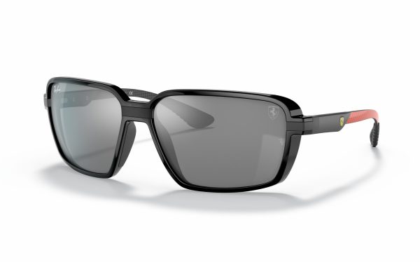 Ray-Ban Ferrari Sunglasses RB 8360-M F661/6G Lens Size 62 Square Frame Shape Lens Color Silver For Unisex