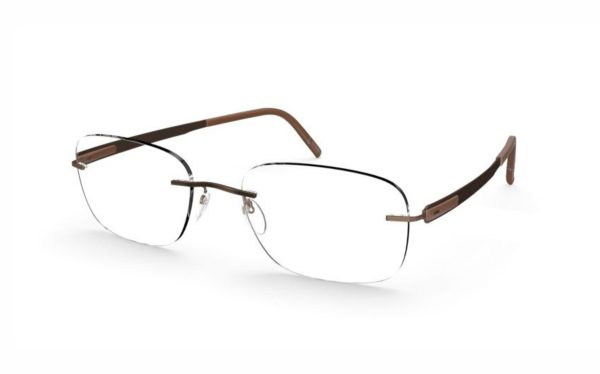 Silhouette Blend Eyeglasses 5555 6040 Lens Size 54, Frame Shape Rectangle for Unisex