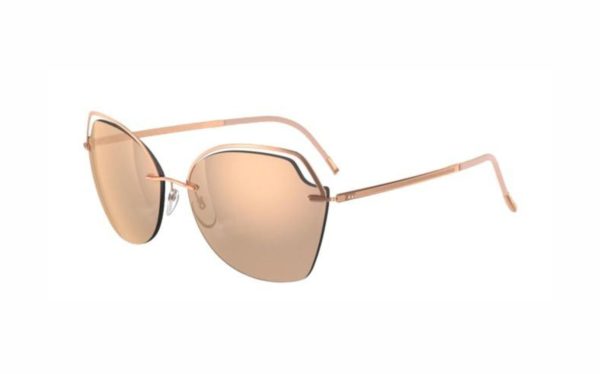 Silhouette Golden Gate Sunglasses 8169 3520 frame shape butterfly lens color gold for women