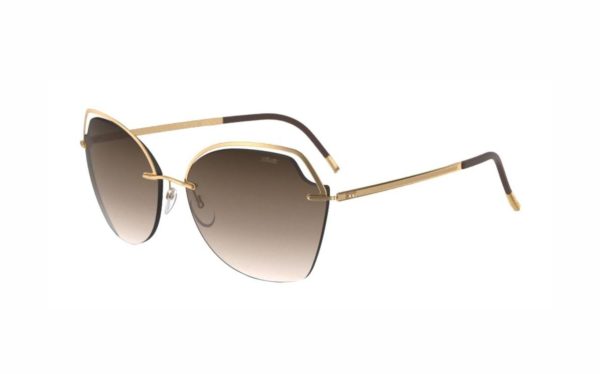 Silhouette Golden Gate sunglasses 8169 7520 frame shape butterfly lens color brown for women