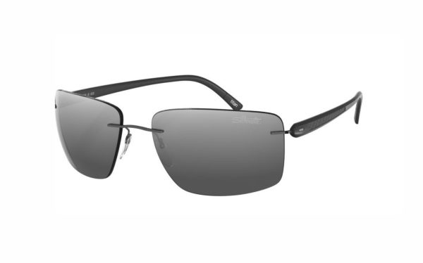 Silhouette Spielberg Sunglasses 8722 6560 Frame Shape Rectangle Lens Color Gray For Men