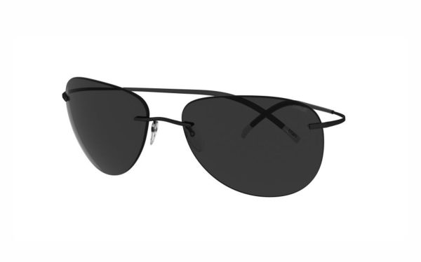 Silhouette TMA ICON Gastein Sunglasses 8697 9140 Frame Shape Aviator Lens Color Gray Polarized for Men