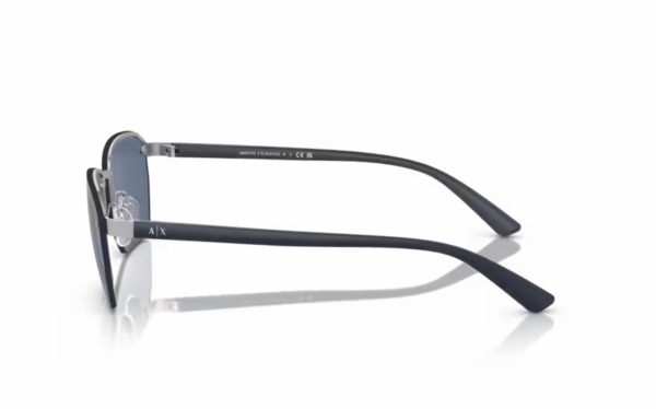 Armani Exchange Sunglasses AX 2048S 6045/80 Lens Size 59 Frame Shape Rectangle Lens Color Blue for Men