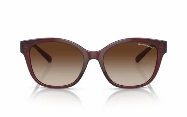 Armani Exchange Sunglasses AX 4127S 8241/13 Lens Size 54 Frame Shape Cat Eye Lens Color Brown for Women