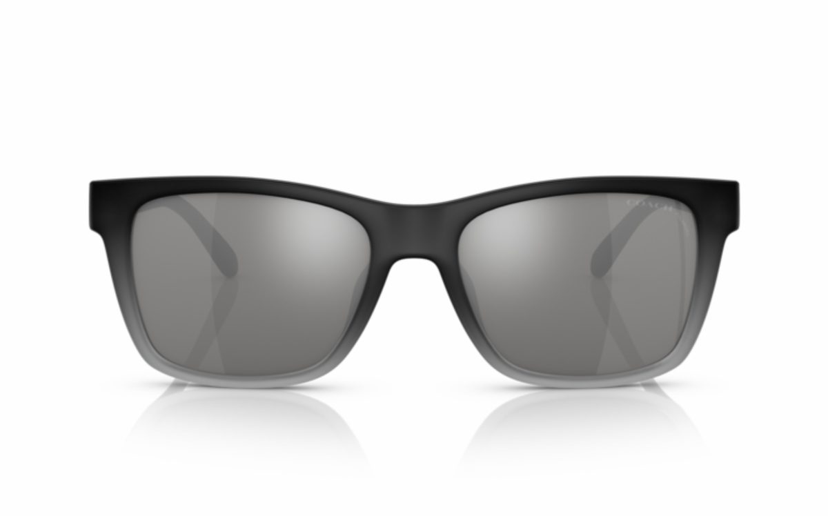 Coach Sunglasses HC 8359U 57193H Lens Size 56 Frame Shape Square Lens Color Silver Polarized for Men