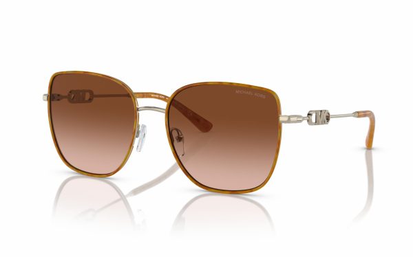 Michael Kors Empire Square 2 Sunglasses MK 1129J 10143B Lens Size 56 Frame Shape Square Lens Color Brown for Women