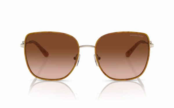 Michael Kors Empire Square 2 Sunglasses MK 1129J 10143B Lens Size 56 Frame Shape Square Lens Color Brown for Women