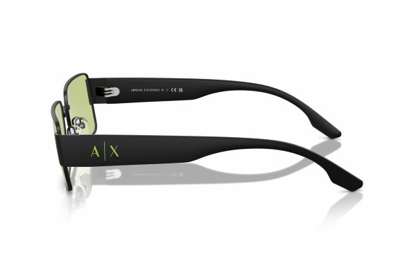 Armani Exchange Sunglasses AX 2052S 6000/2 Lens Size 57 Frame Shape Rectangle Lens Color Green for Men