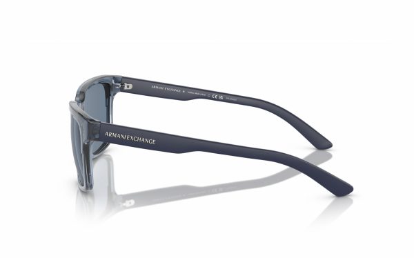 Armani Exchange Sunglasses AX 4026S 8278/2V Lens Size 56 Frame Shape Square Lens Color Blue for Unisex