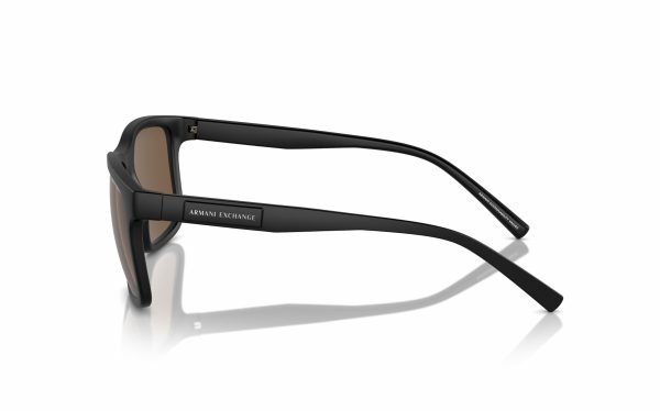 Armani Exchange Sunglasses AX 4145S 8078/73 Lens Size 57 Frame Shape Rectangle Lens Color Brown for Men
