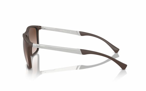 Emporio Armani Sunglasses EA 4150 5342/13 Lens Size 59 Frame Shape Rectangle Lens Color Brown for Men