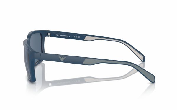 Emporio Armani Sunglasses EA 4219 5763/80 Lens Size 57 Frame Shape Rectangle Lens Color Blue for Men