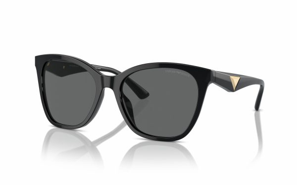 Emporio Armani Sunglasses EA 4222U 5017/87 Lens Size 56 Frame Shape Butterfly Lens Color Gray for Women