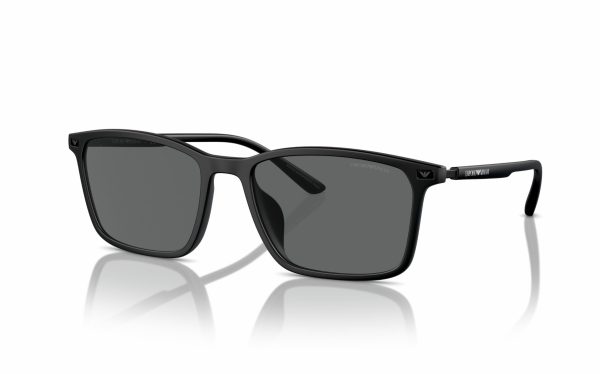 Emporio Armani Sunglasses EA 4223U 5001/87 Lens Size 56 Frame Shape Rectangle Lens Color Gray for Men