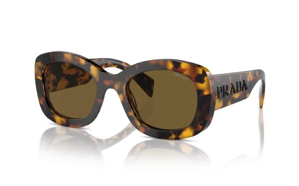 Prada Sunglasses PR A13S VAU-01T Lens Size 54 Frame Shape Oval Lens Color Brown for Women