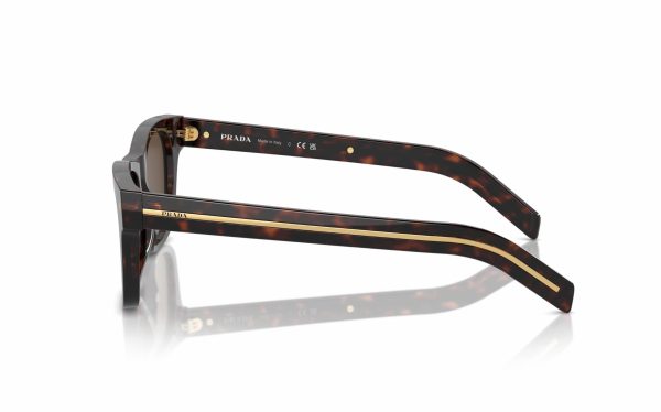 نظارة شمسية برادا PR A17S 17N-70F حجم العدسة 51 و 54 شكل الاطار مربع لون العدسة بني رجالي