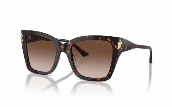 Jimmy Choo Sunglasses JC 5012 500213 Lens Size 54 Frame Shape Square Lens Color Brown for Women