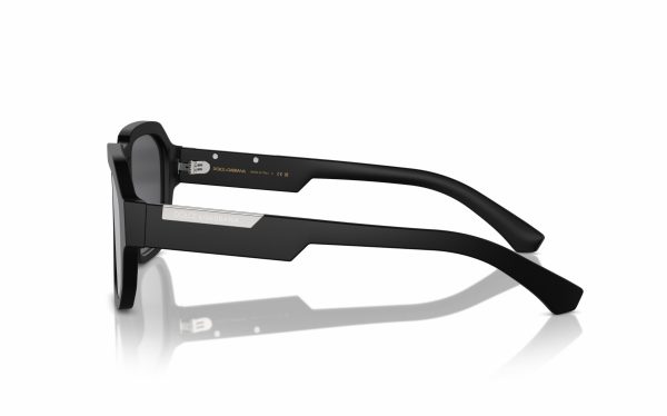 Dolce & Gabbana Sunglasses DG 4464 2525/6G Lens Size 56 Frame Shape Aviator Lens Color Gray Black For Men