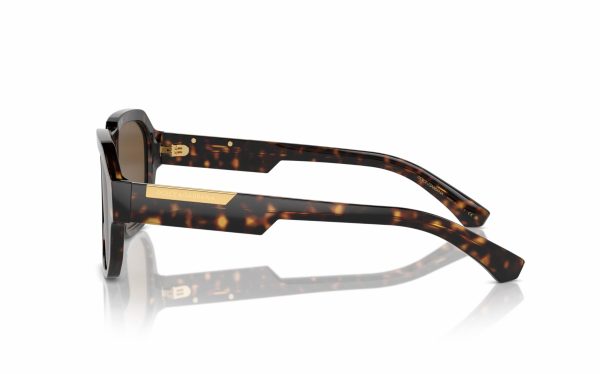 Dolce & Gabbana Sunglasses DG 4464 502/73 Lens Size 56 Frame Shape Aviator Lens Color Brown for Men