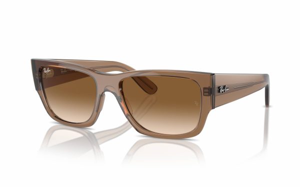 Ray-Ban Carlos Sunglasses RB 0947S 6640/51 Lens size 56 Frame shape rectangle Lens color brown for unisex