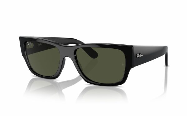 Ray-Ban Carlos Sunglasses RB 0947S 901/31 Lens Size 56 Frame Shape Rectangle Lens Color Green for Unisex