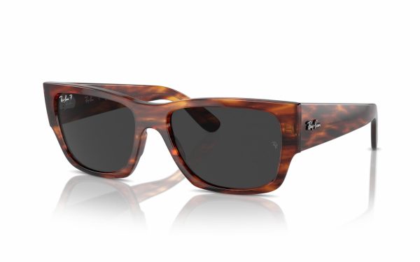 Ray-Ban Carlos Sunglasses RB 0947S 954/48 Lens Size 56 Frame Shape Rectangle Lens Color Black Polarized for Unisex