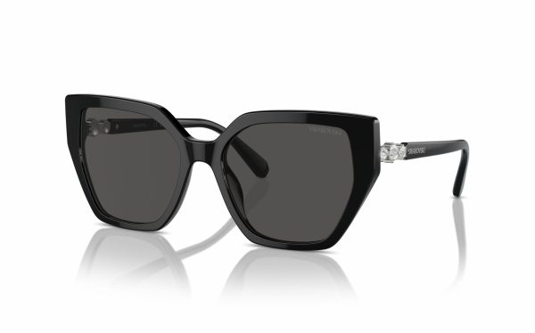 Swarovski Sunglasses SK 6016 100187 Lens Size 56 Frame Shape Butterfly Lens Color Gray for Women