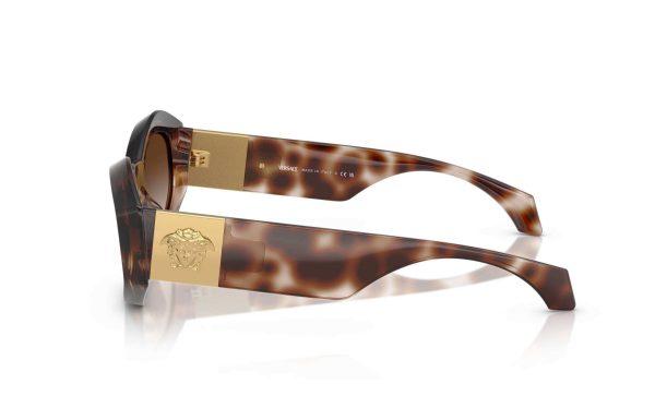 Versace Sunglasses VE 4466-U 5461/3B Lens Size 54 Frame Shape Oval Lens Color Brown for Women
